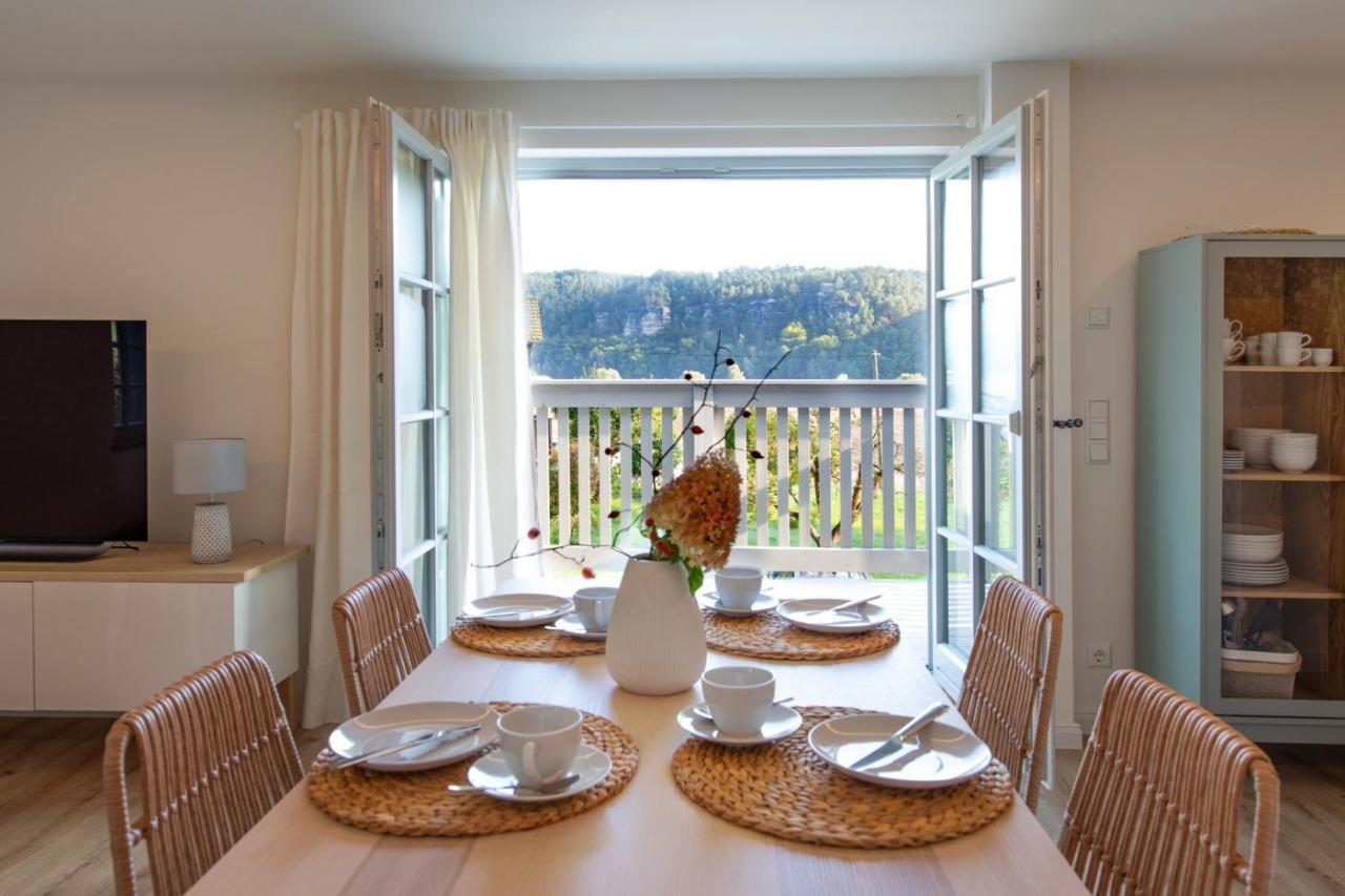 Traumhaftes Gaestehaus An Elberadweg Und Bastei Rathen Exterior photo